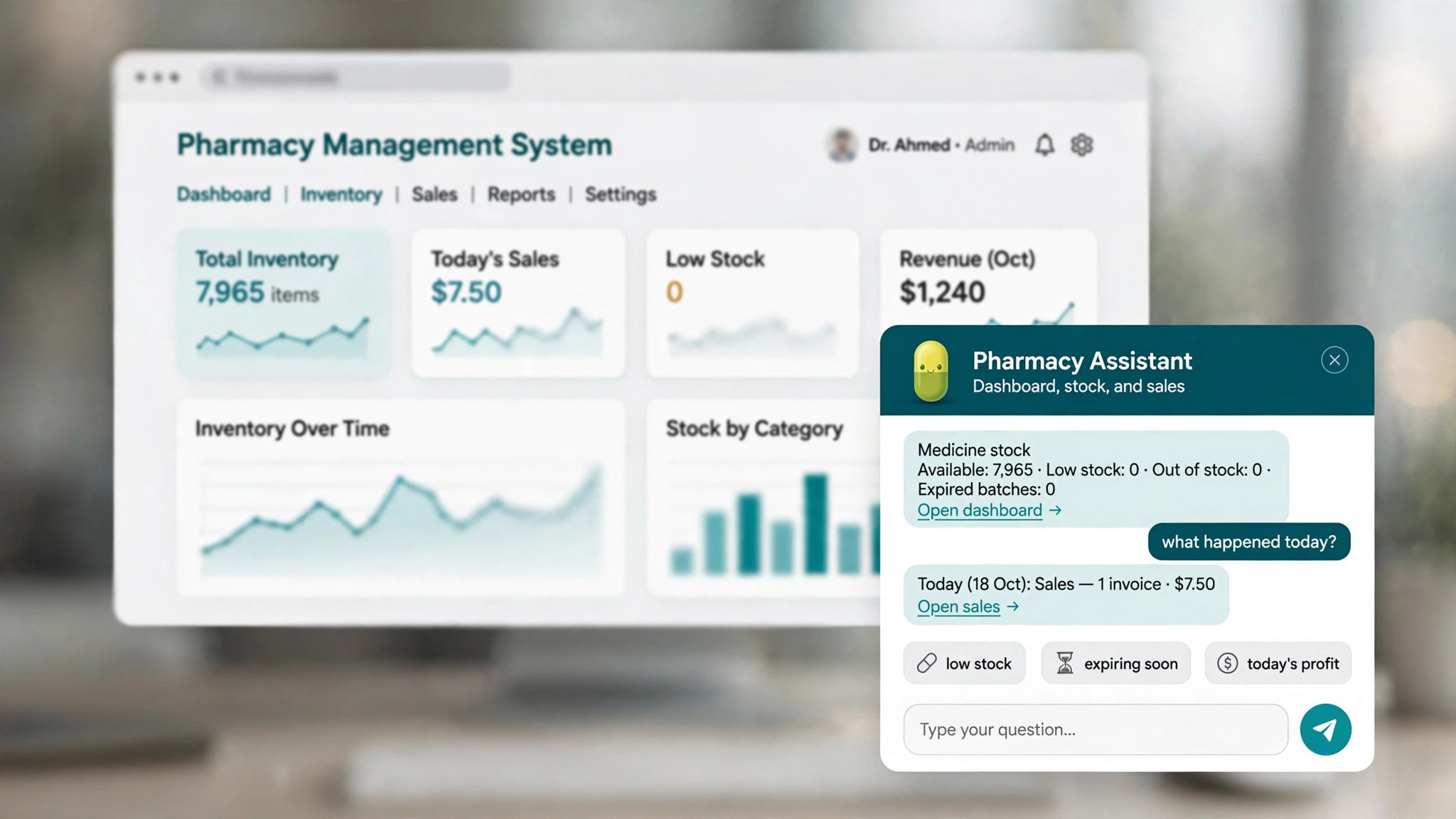 Pharmacy Management Software with Ecommerce Store-PWA
